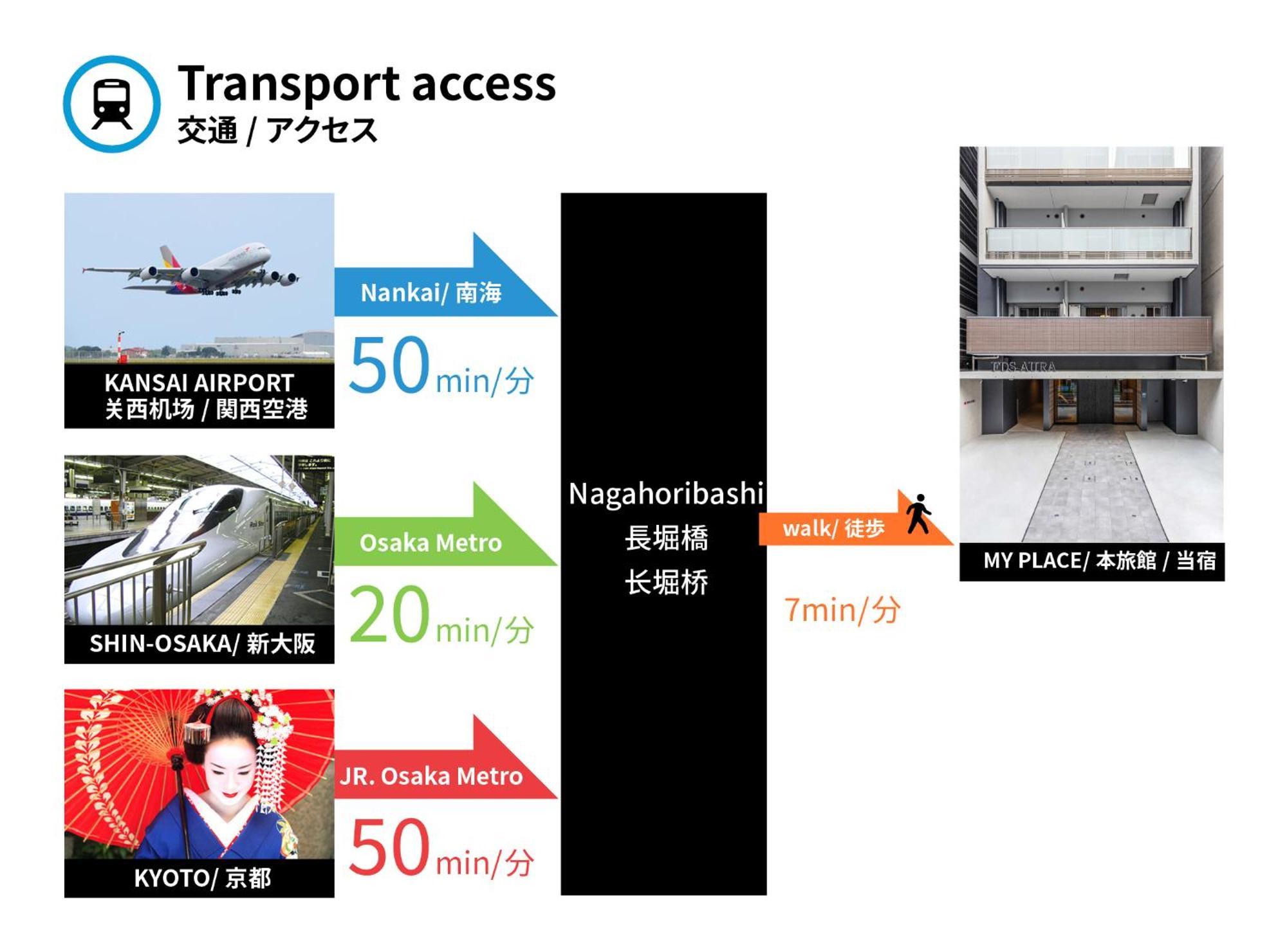 Apartamento Fds Aura Osaka Exterior foto